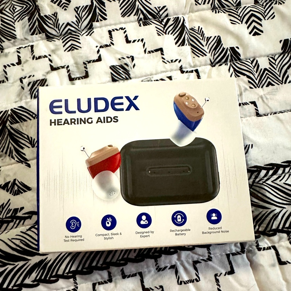 Eludex Hearing Aids with Rechargeable Battery